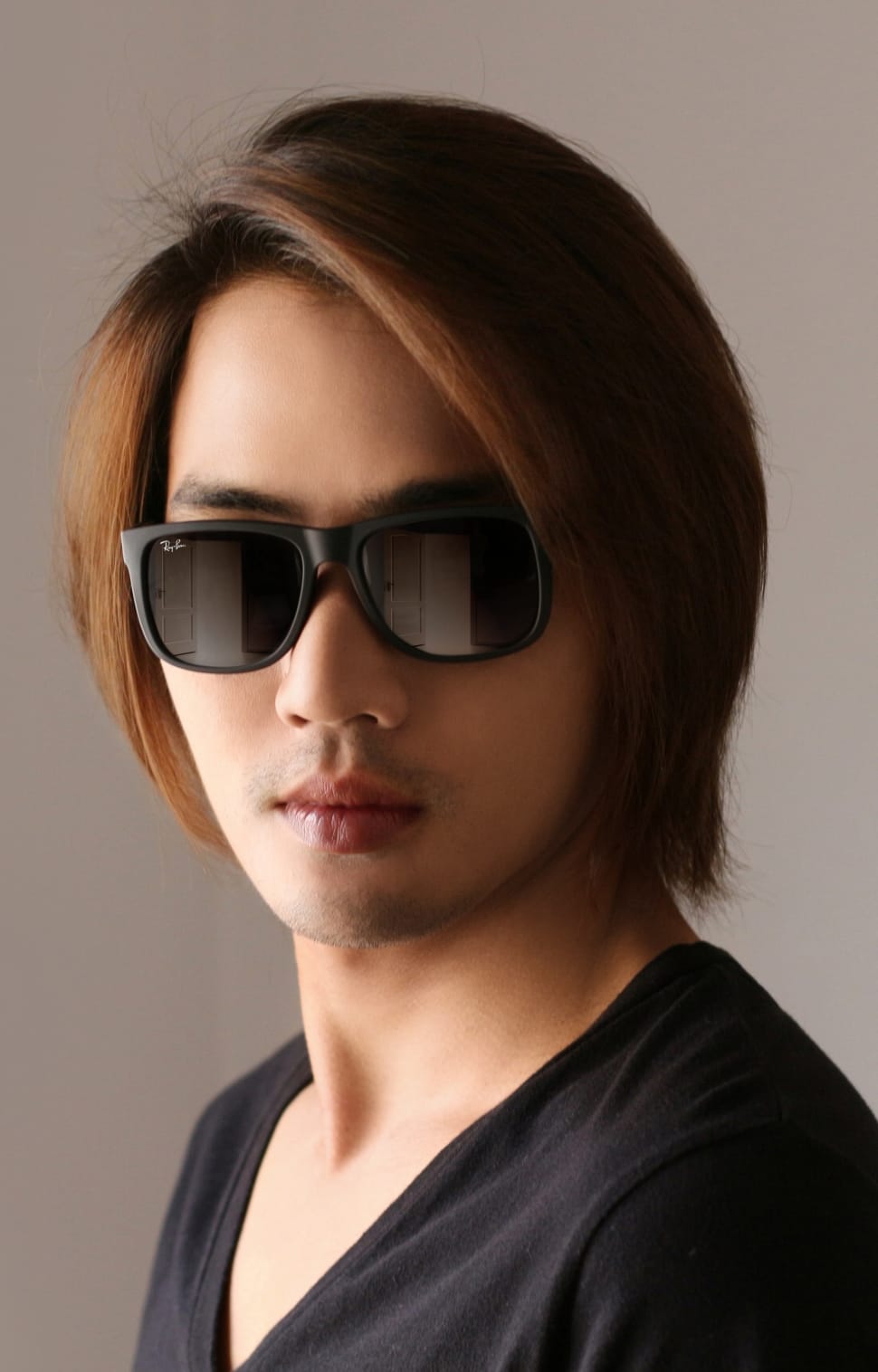 men's black ray ban wayfarer sunglasses preview