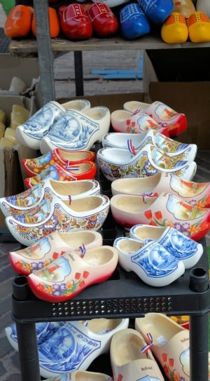 Tradition, Holland, Tourism, Clogs, large group of objects, choice thumbnail