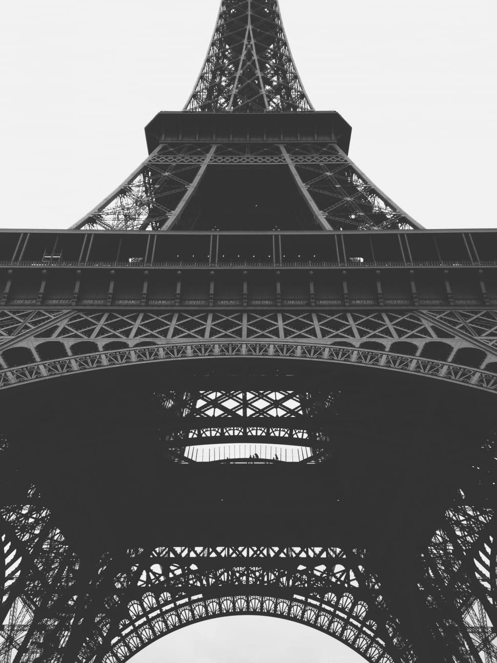 gray scale photo eiffel tower preview