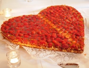 Heart, Strawberry Cake, Cake, food and drink, indoors thumbnail