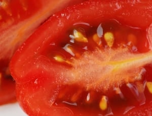 Vegetables, Tomatoes, Macro, Sliced, Red, red, close-up thumbnail