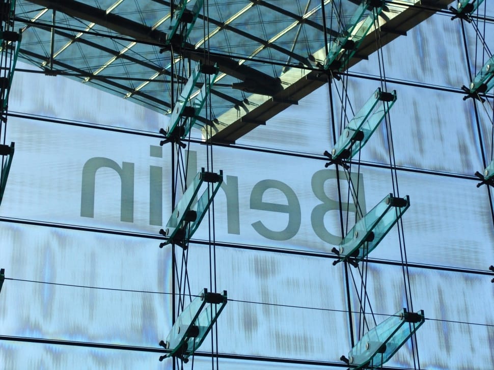 Berlin, Facade, Central Station, Glass, text, communication preview