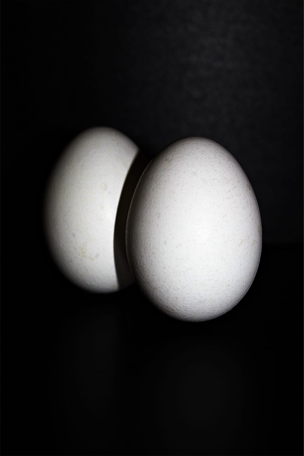 2 white chicken eggs preview