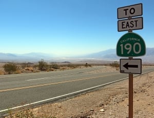 to east california 190 road singage thumbnail