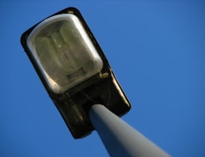 grey and black street post lamp thumbnail