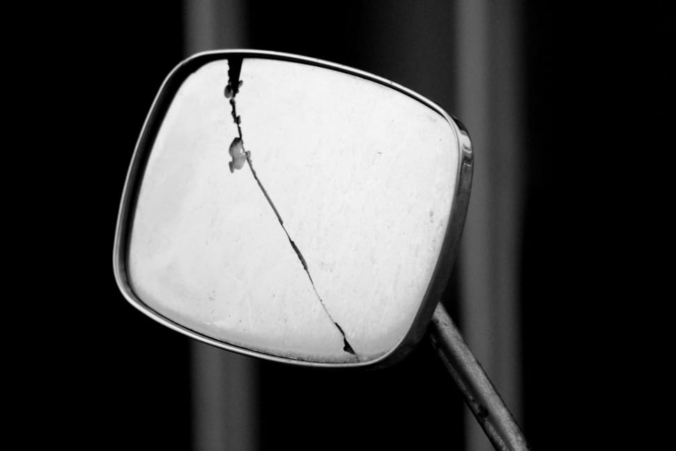 grey framed motorcycle side mirror preview