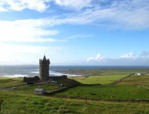 Ireland, Castle By The Sea, Tower, sky, cloud - sky thumbnail