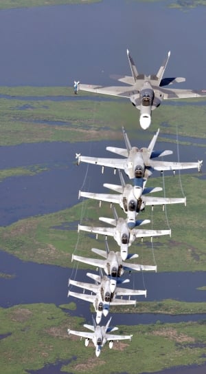 Military Jet Formation, Precision, air vehicle, flying thumbnail