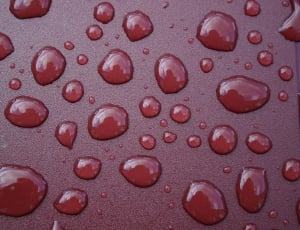 Drops, Rain Drops, Rain, After The Storm, red, close-up thumbnail