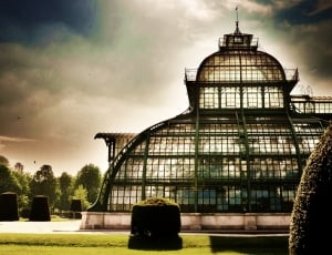 clear glass greenhouse photo thumbnail