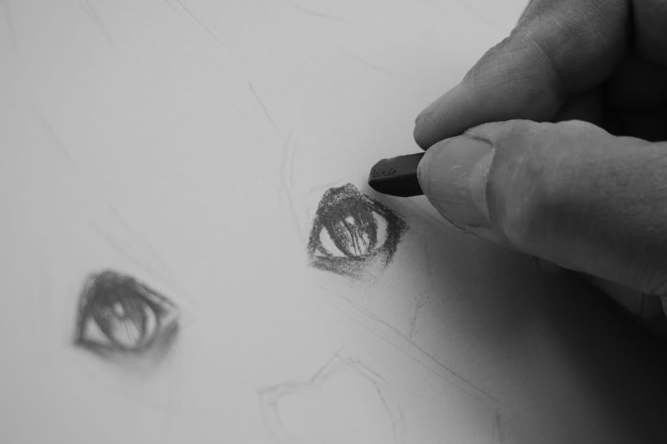 pencil sketch of eyes preview