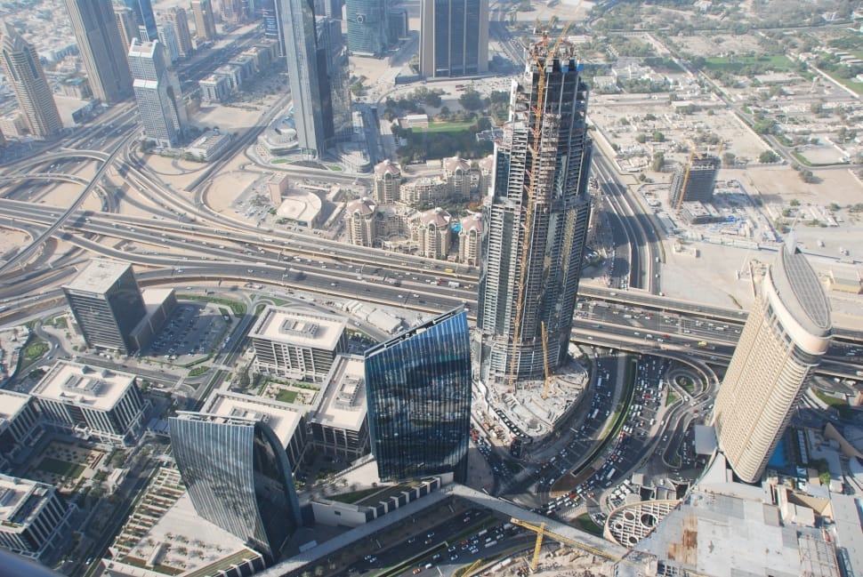 Aerial Photographs, Skyscrapers, Dubai, aerial view, city preview