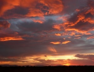 Evening, Clouds, Sunset, Sky, Afterglow, sunset, dramatic sky thumbnail