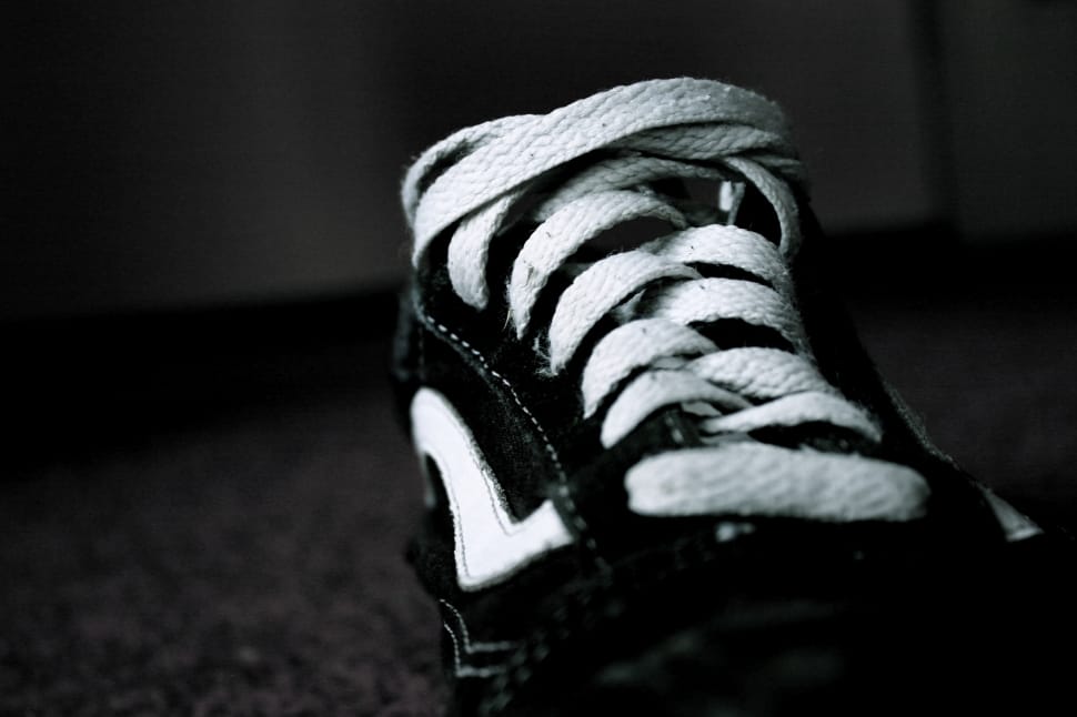 black and white lace up sneakers preview