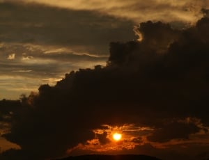cloudy sky at sunset thumbnail