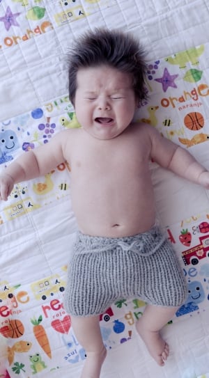 baby's gray diaper pants thumbnail