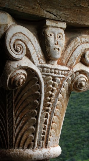 Monastery, Priory, Capital, Serrabone, sculpture, statue thumbnail
