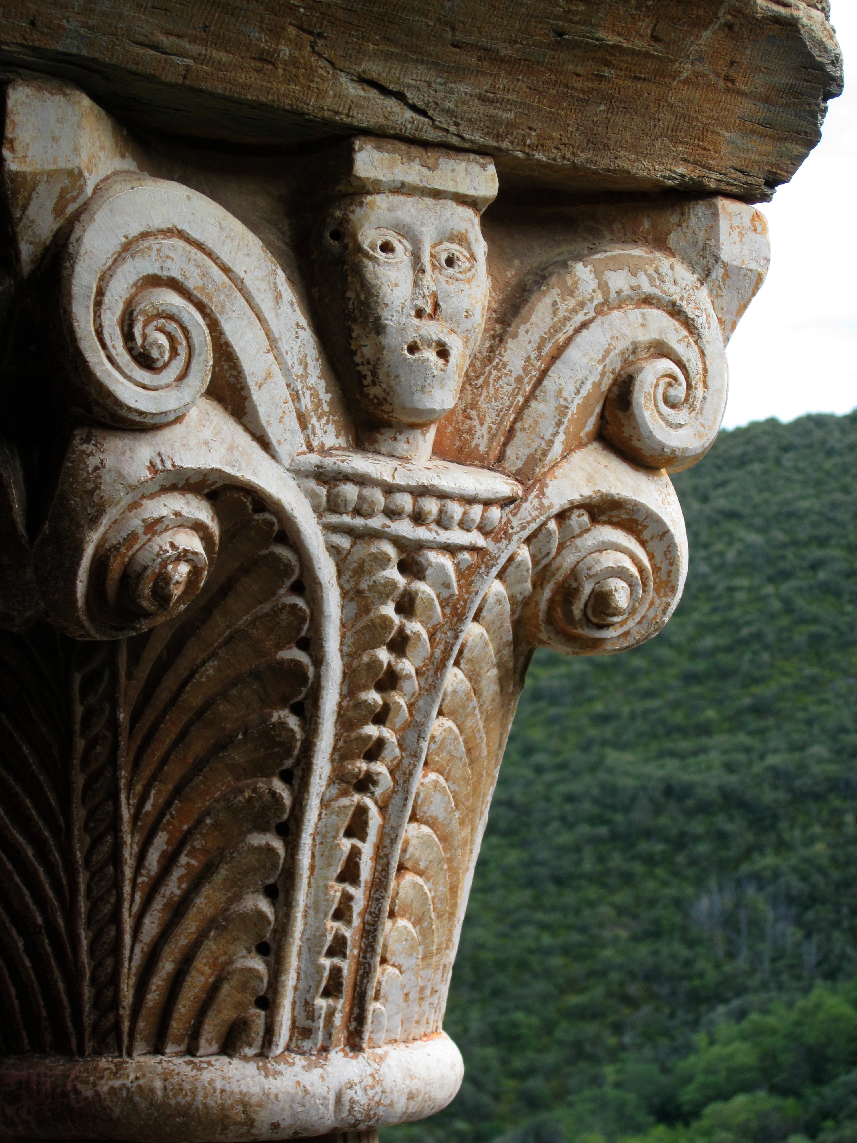 Monastery, Priory, Capital, Serrabone, sculpture, statue