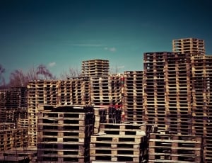 Stack, Pallets, Wood, Wooden Pallets, skyscraper, architecture thumbnail