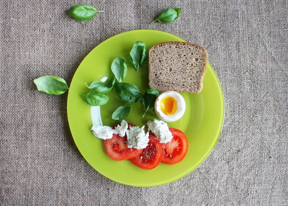 bread, egg and sliced tomato preview