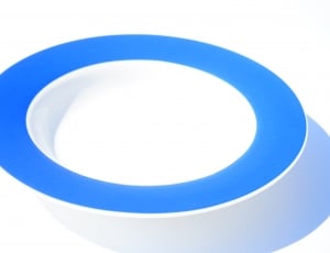 Tableware, Soup Bowls, Plate, Essteller, white background, blue thumbnail