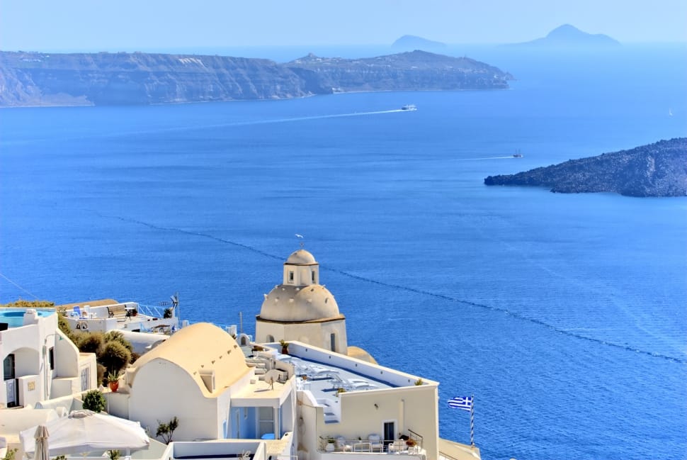 Greece, Santorini, Beach, The Sun, architecture, dome preview