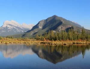 Reflection, Banff, Vermilion Lakes, Lake, mountain, reflection thumbnail