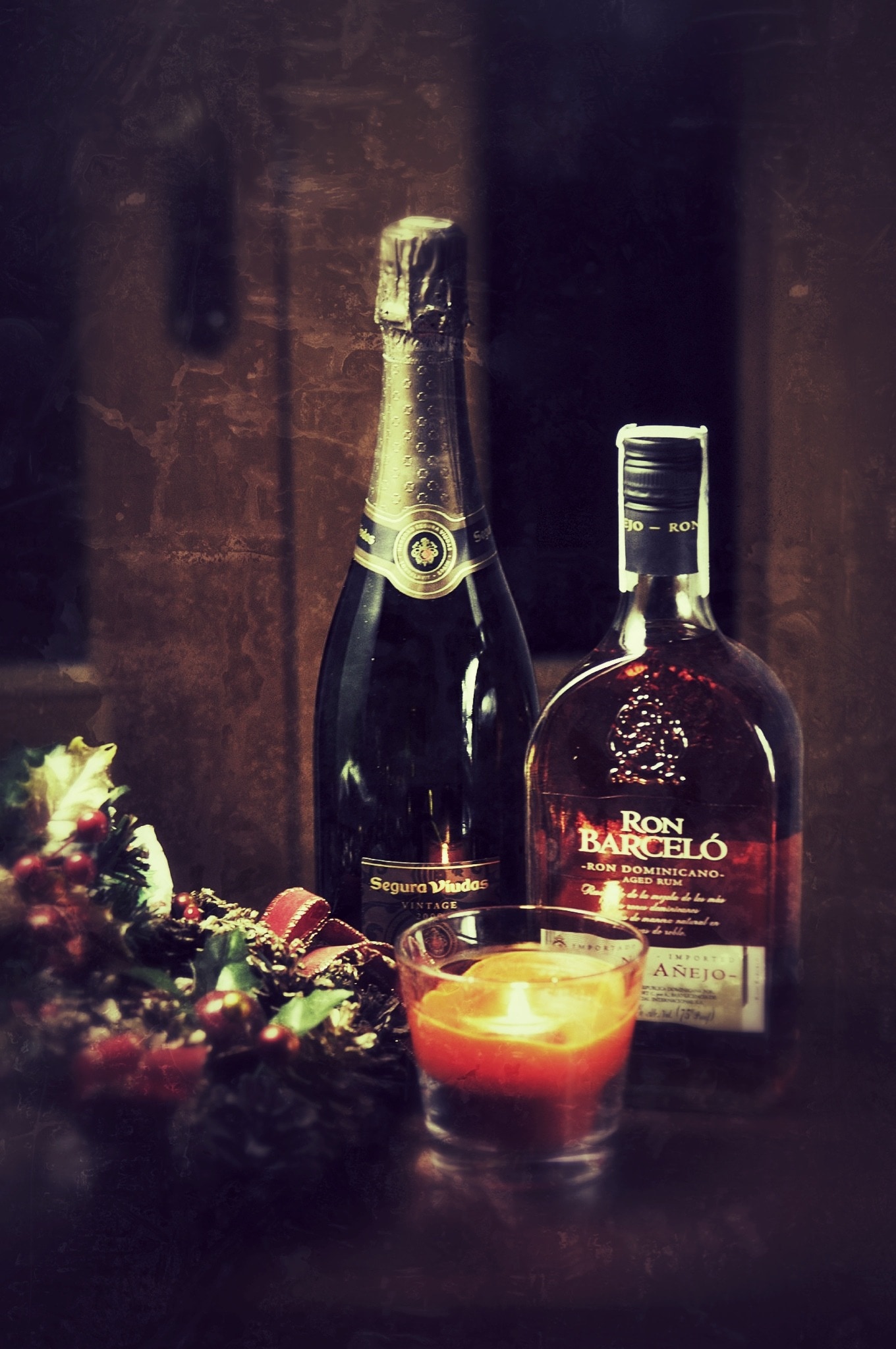 Cava, Christmas, Champagne, Ron, bottle, wine bottle