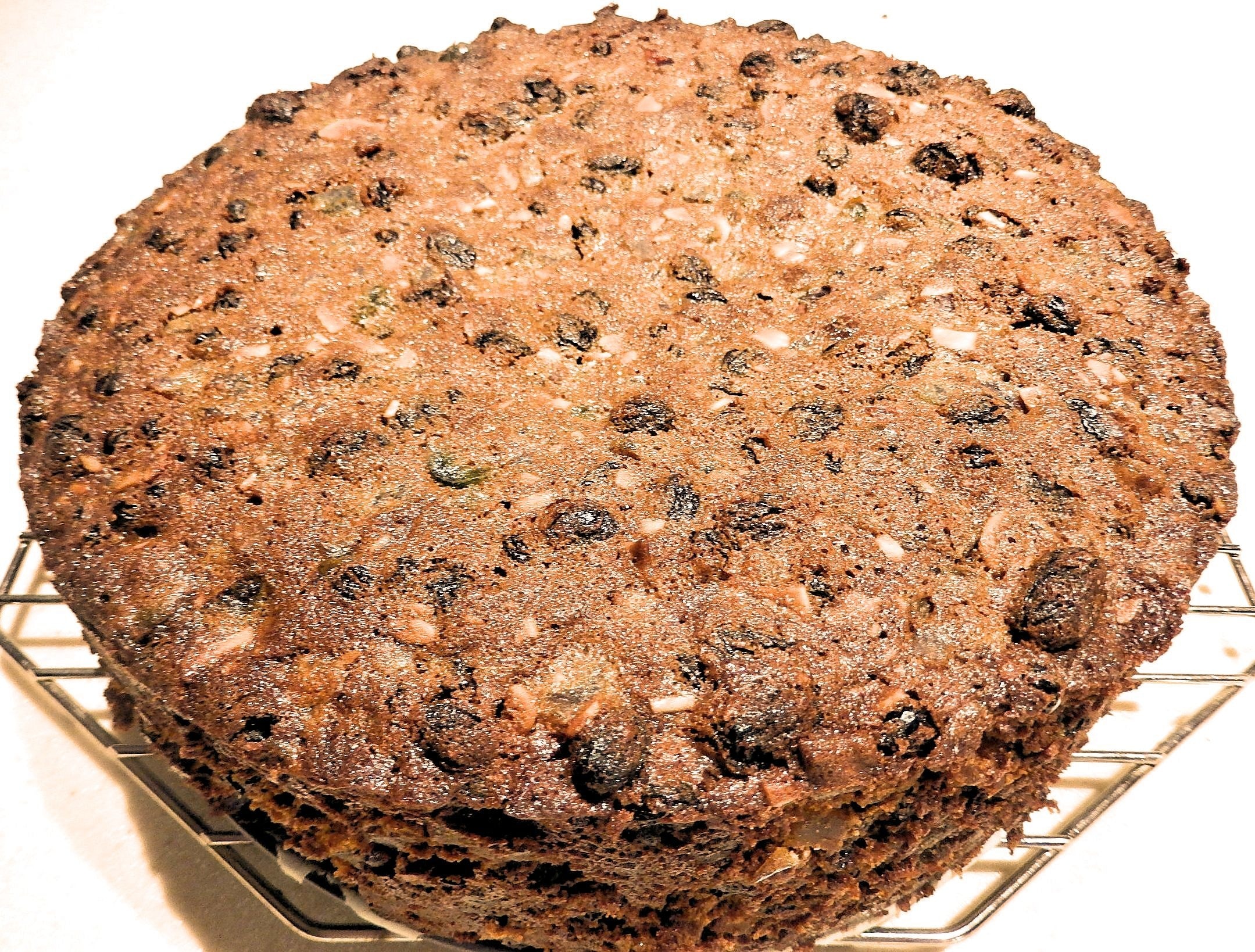 Raisins, Cherries, Fruit Cake, Almonds, baked, food and drink