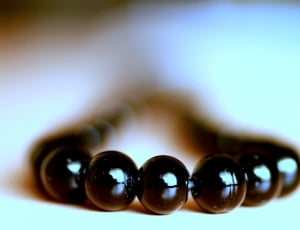 Bokeh of buddhist prayer beads thumbnail