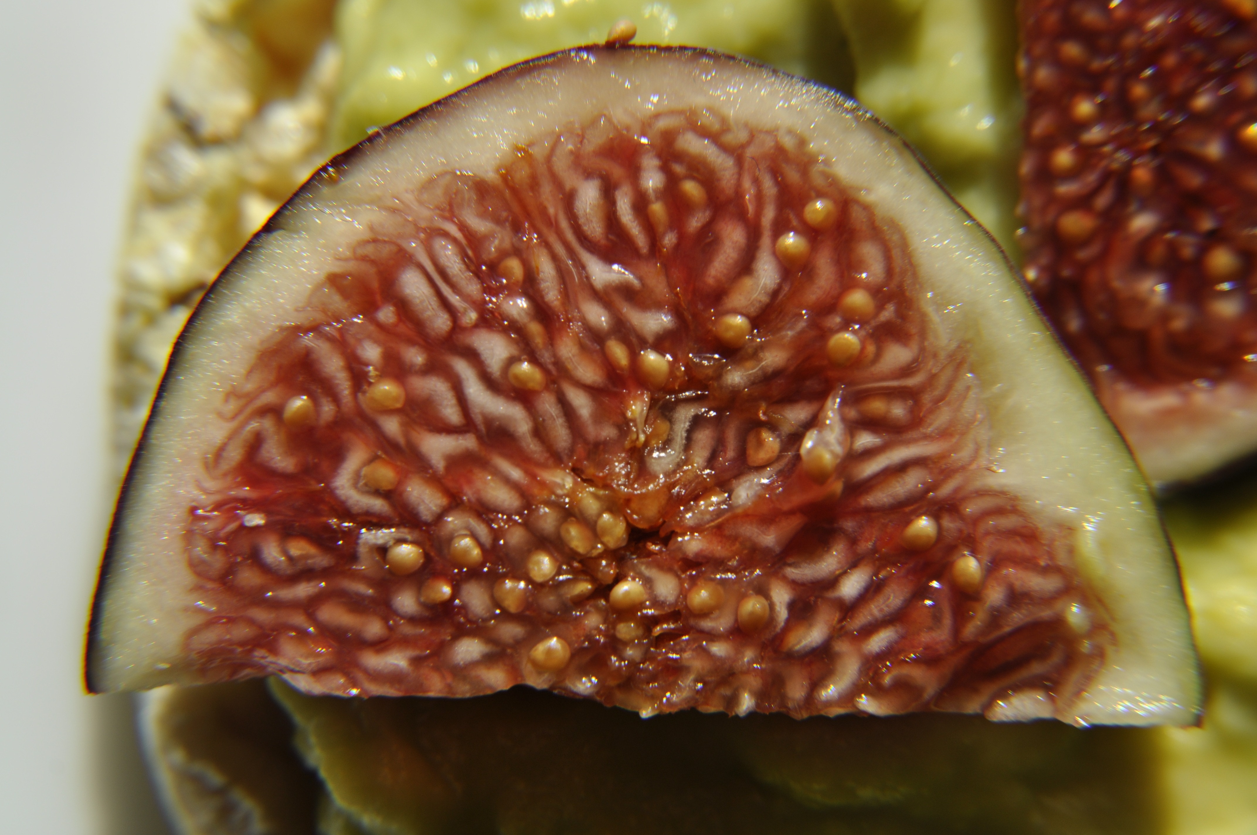 sliced fig fruit