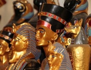 brass egyptian figurine thumbnail