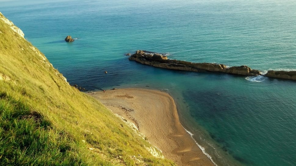 rippling body of water and shoreline preview