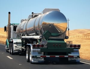 Truck, Road, Highway, Desert, Transport, oil industry, gasoline thumbnail