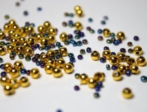 gold and blue beads thumbnail