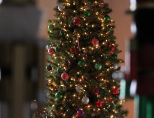christmas, ball, tree, lights, christmas, christmas tree thumbnail