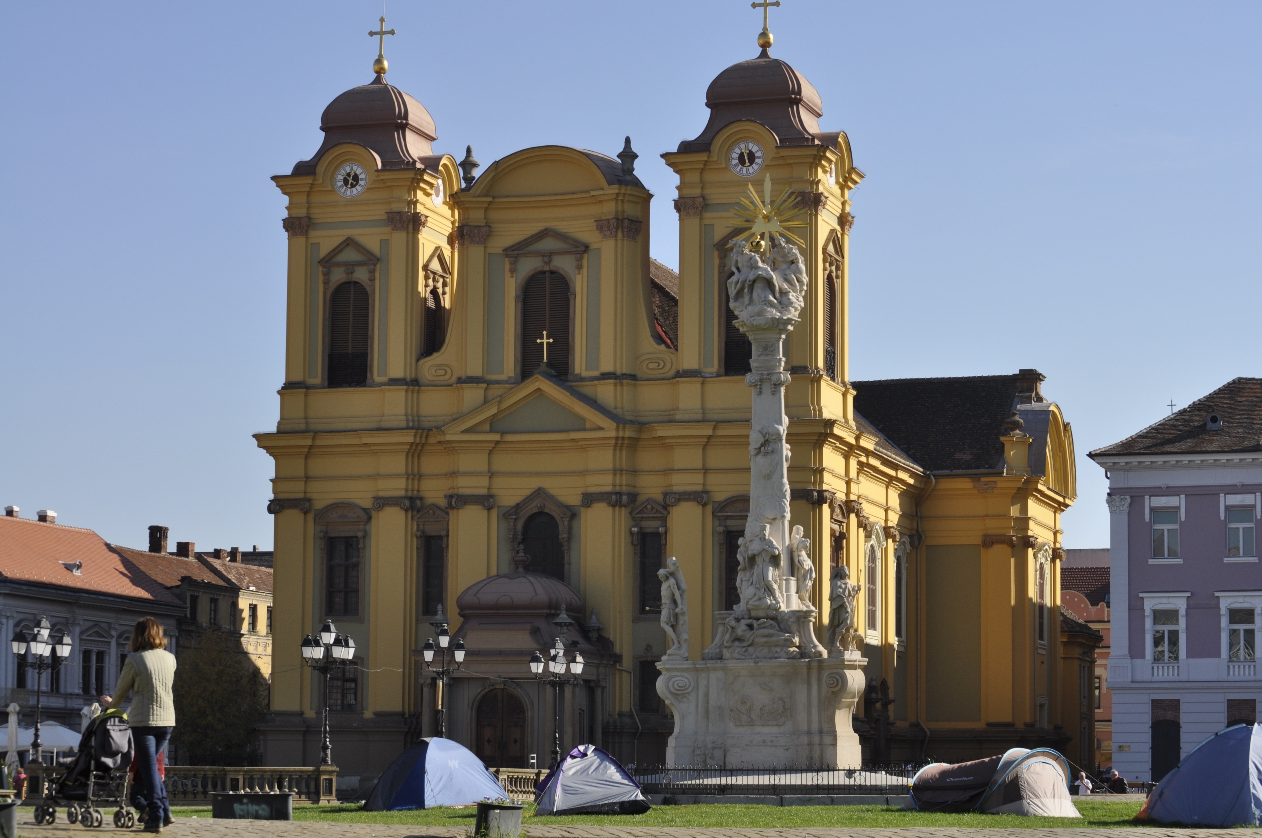 Timisoara, Cathedral Square, Dom, architecture, building exterior