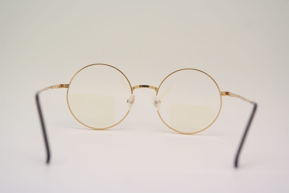 gold frame round eyeglasses preview