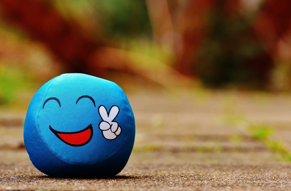 Cool, Blue, Funny, Peace, Sweet, Smiley, blue, single object preview