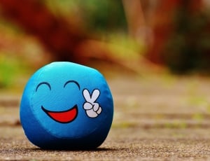 Cool, Blue, Funny, Peace, Sweet, Smiley, blue, single object thumbnail