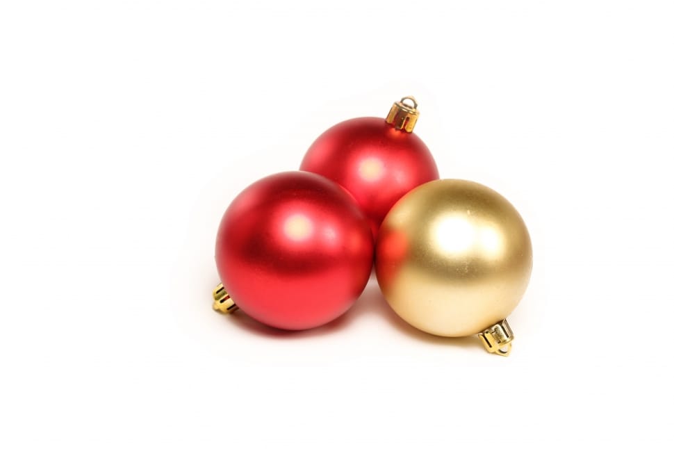 red and golden baubles preview