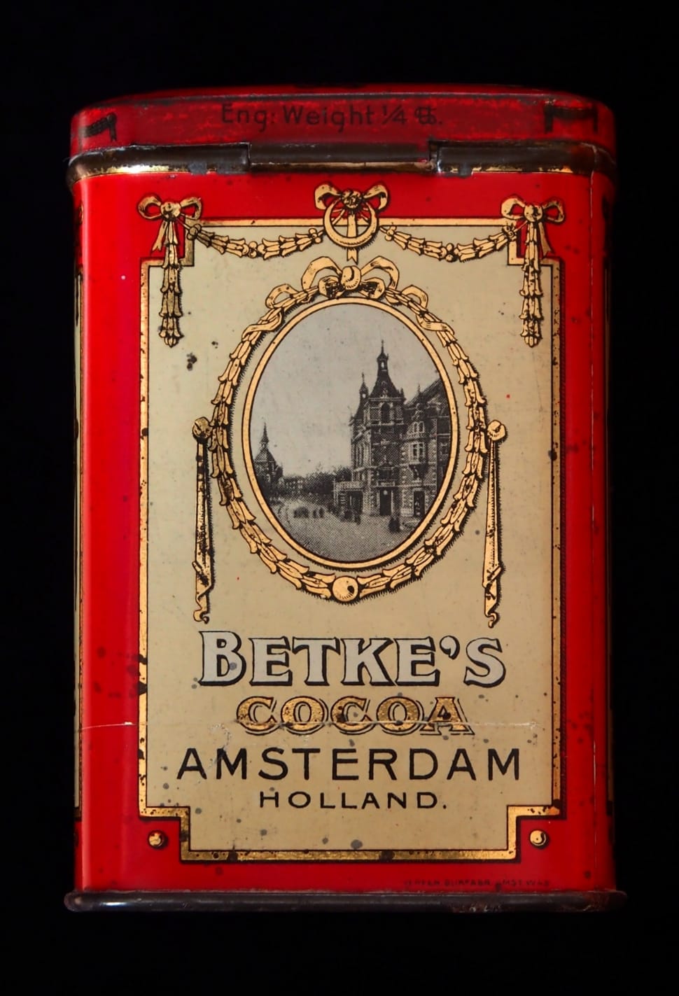 red and white betke's cocoa amsterdam holland case preview