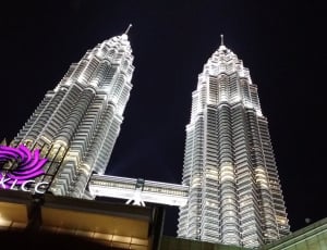 Petronas Twin Tower during night time thumbnail
