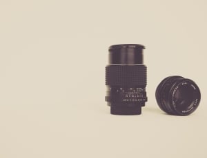 two black camera lens thumbnail