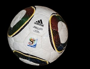 black and white adidas soccer ball thumbnail