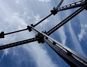 gray metal pole building frame thumbnail