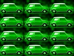 green cars illustration thumbnail
