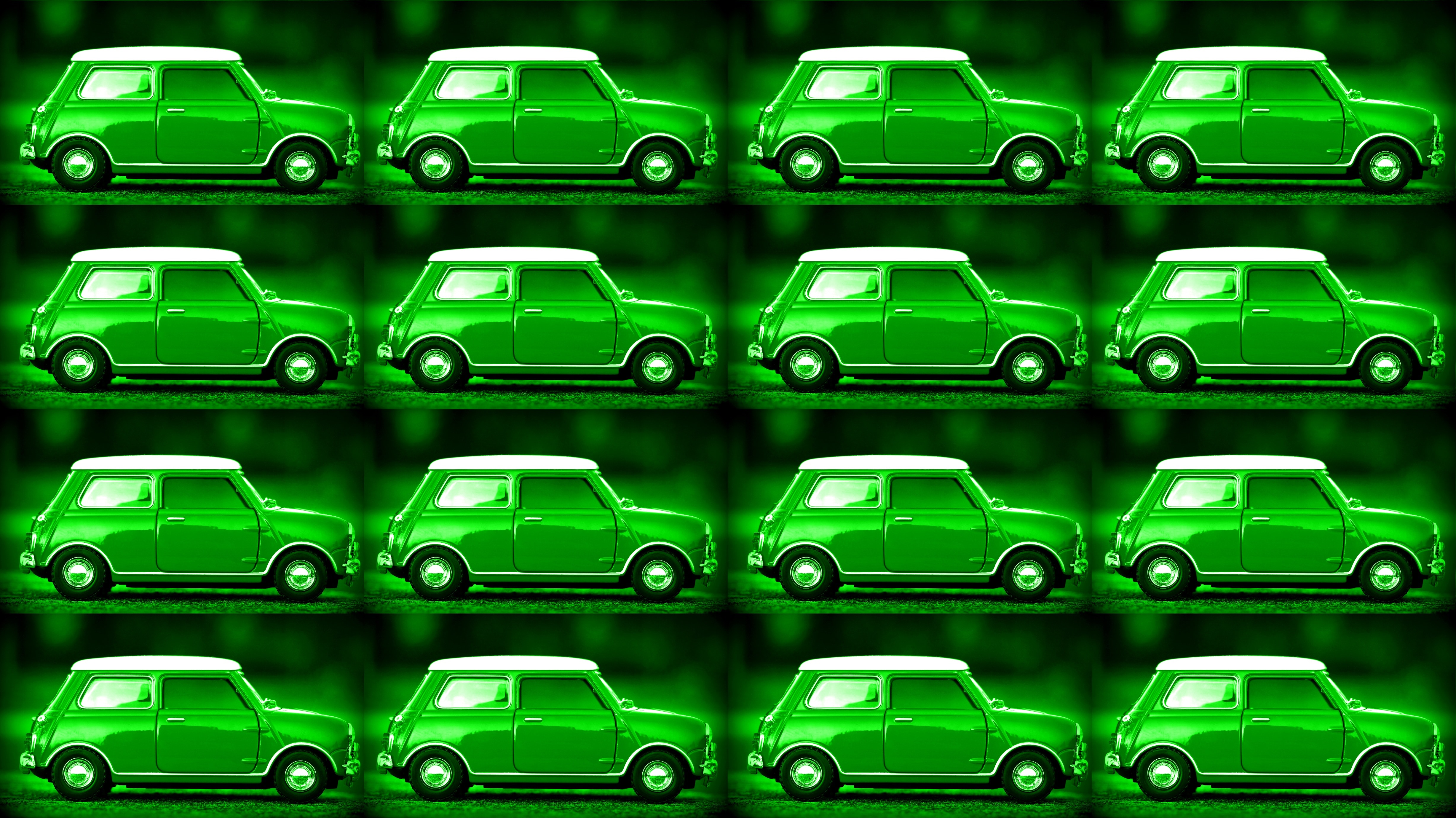 green cars illustration