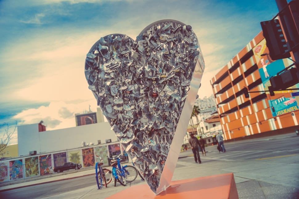 heart shaped statue in daytime preview