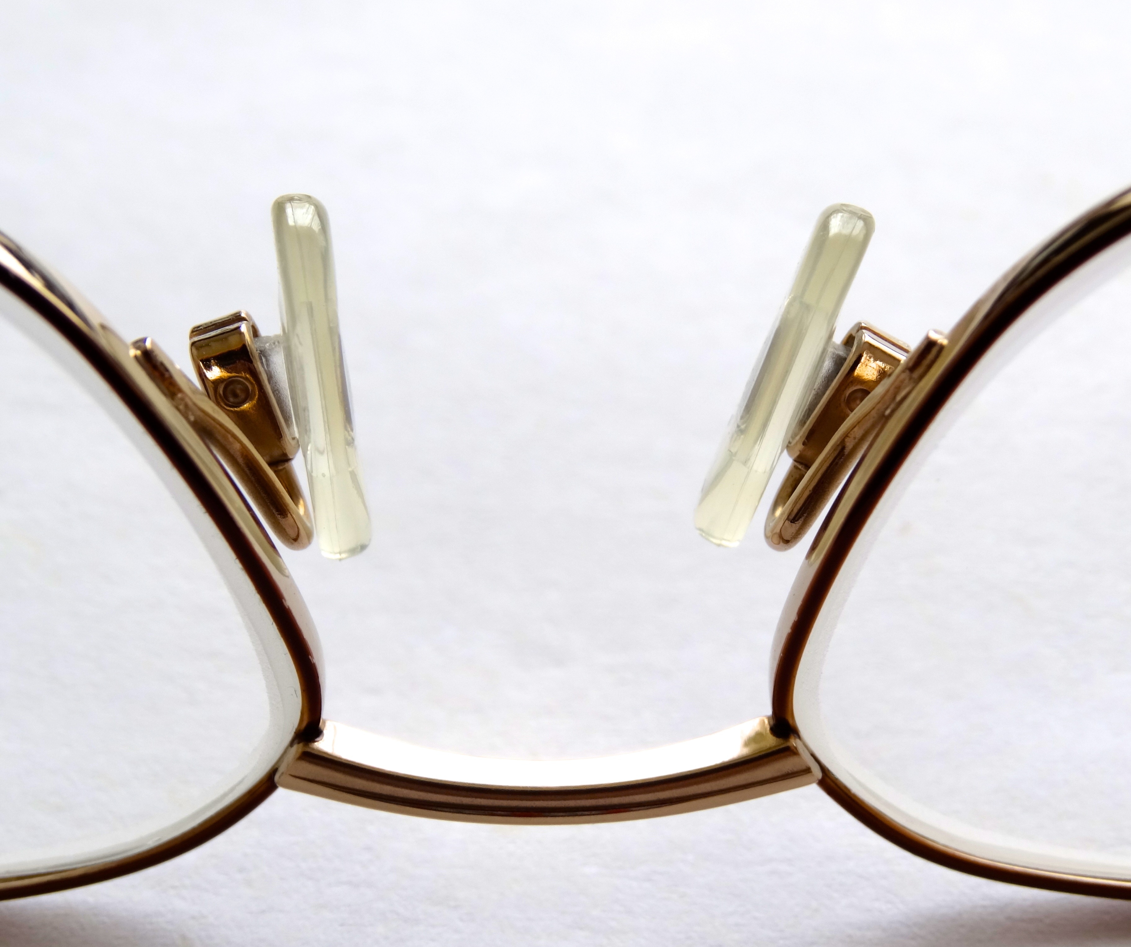 gold framed eyeglasses